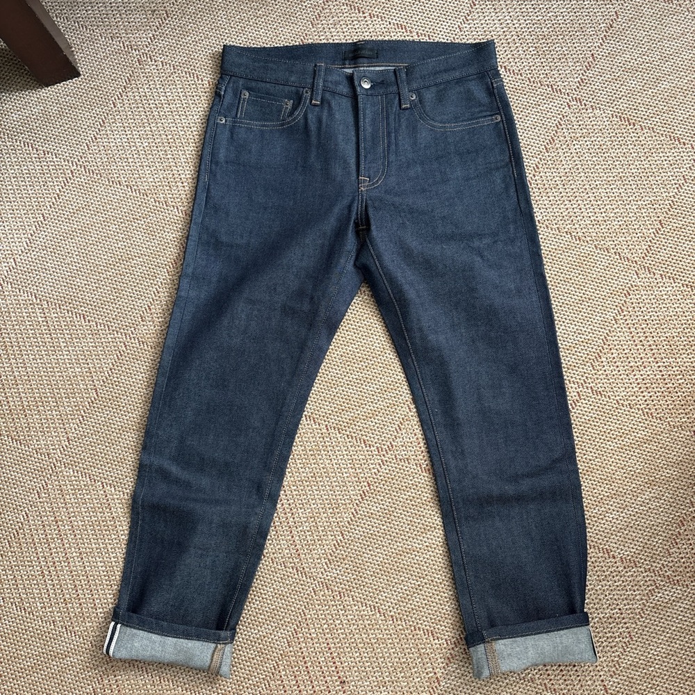 Uniqlo raw denim jeans